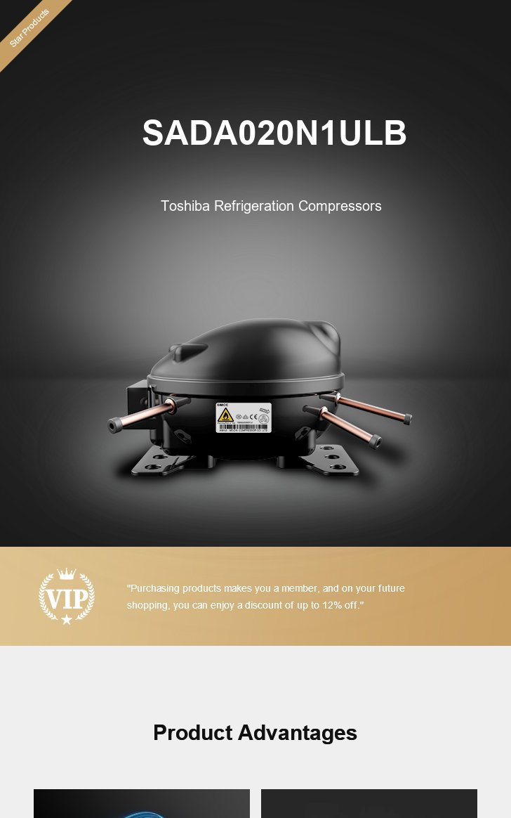 Toshiba Compressor SADA020N1ULB, technical parameters pdf, structure diagram